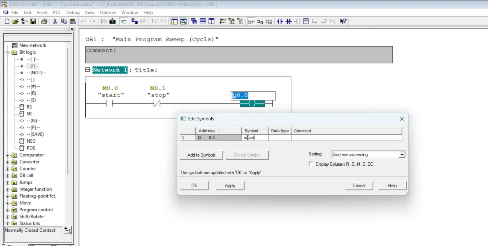 img/communicationplcsim/make a simple ladder logic for your Siemens plc.webp